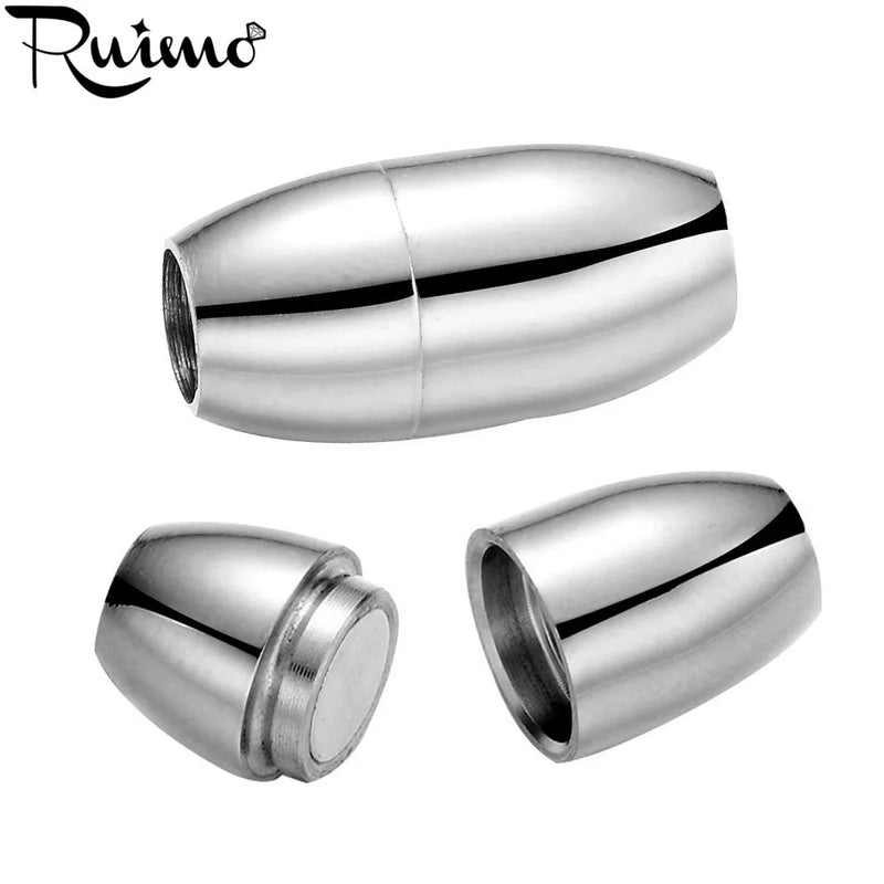 RUIMO Stainless Steel Magnet Hook Clasp 5mm Hole Jewelry Findings