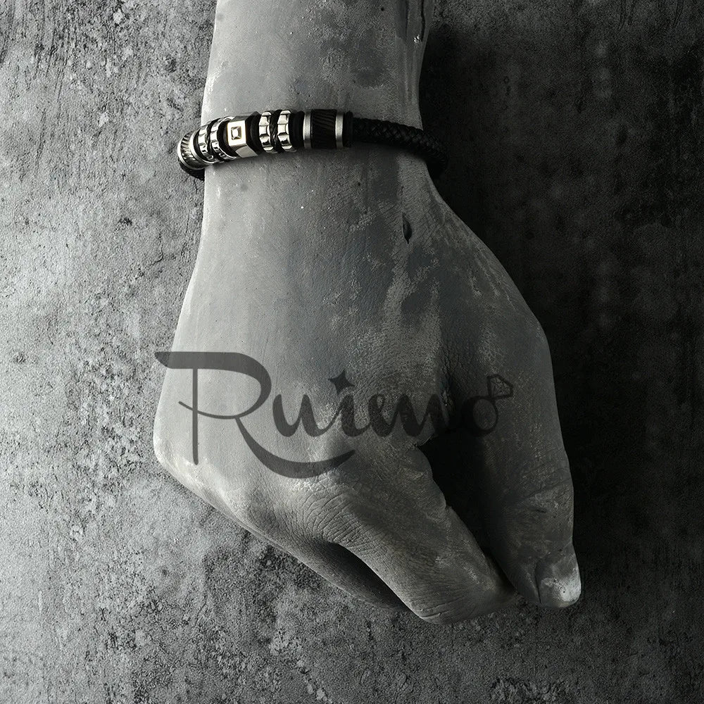 RUIMO Stainless Steel Magnet Clasp DIY Leather Bracelets Jewelry Magnetic Buckle