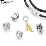 RUIMO Stainless Steel Doctor Owl Bead Charm for Bracelet DIY