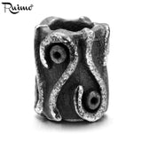 RUIMO 316l Stainless Steel Heart Totems Spacer Beads 2mm Small Holes Charms