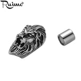 RUIMO 316l Stainless Steel Lion Head Magnet Buckle Magnetic Clasps