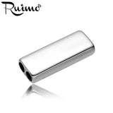 316L Stainless Steel Double Hole Blank Beads for DIY Bracelets & Bangles