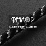 6mm Round Braided Leather Cord DIY Bracelet Making Accessories