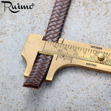 10x3mm Brown Braided Leather Rope for Bracelet Making