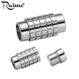 RUIMO Stainless Steel 6mm Big Hole Magnet Clasp for Leather Bracelet