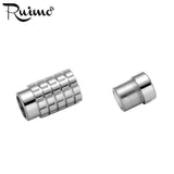 RUIMO Stainless Steel 6mm Big Hole Magnet Clasp for Leather Bracelet