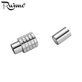 RUIMO Stainless Steel 6mm Big Hole Magnet Clasp for Leather Bracelet