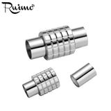RUIMO Stainless Steel 6mm Big Hole Magnet Clasp for Leather Bracelet