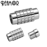 RUIMO Stainless Steel 6mm Big Hole Magnet Clasp for Leather Bracelet