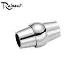 RUIMO 316l Stainless Steel Magnet Hook Clasp 4mm Hole Size Leather Bracelet