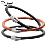 RUIMO 316l Stainless Steel Magnet Hook Clasp 4mm Hole Size Leather Bracelet