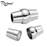 RUIMO 316l Stainless Steel Magnet Hook Clasp 4mm Hole Size Leather Bracelet