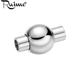 RUIMO Stainless Steel Magnet Hook Leather Bracelet 16*8mm