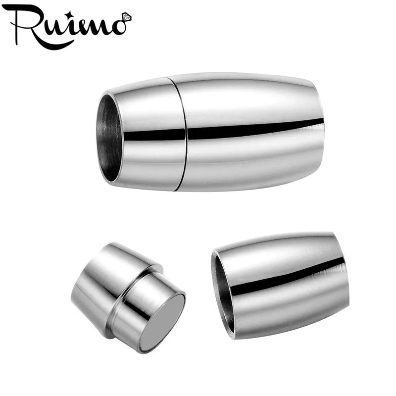 RUIMO Stainless Steel Magnetic Clasp 8mm Hole 20*11mm
