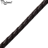RUIMO 4mm Braided Leather Rope Chains For Bracelet Making