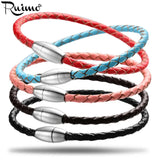 RUIMO 4mm Braided Leather Rope Chains For Bracelet Making