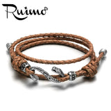 RUIMO Snake Bracelet String Leather Wrap Rope Adjustable Hook Jewelry