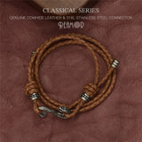 RUIMO Snake Bracelet String Leather Wrap Rope Adjustable Hook Jewelry