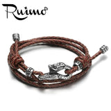 RUIMO Snake Bracelet String Leather Wrap Rope Adjustable Hook Jewelry