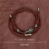 RUIMO Snake Bracelet String Leather Wrap Rope Adjustable Hook Jewelry