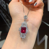 RUZZALLAT Paraiba Tourmaline Emerald Ruby Pendant Necklace