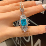 RUZZALLAT Paraiba Tourmaline Emerald Ruby Pendant Necklace