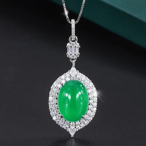 Vintage Jade Pendant Necklaces for Women Charm Chains Wedding Party Jewelry