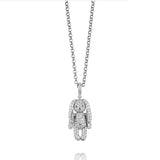 Rabbit Zircon Sweater Necklace Chains Silver Choker Jewelry Gift