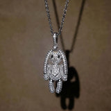 Rabbit Zircon Sweater Necklace Chains Silver Choker Jewelry Gift
