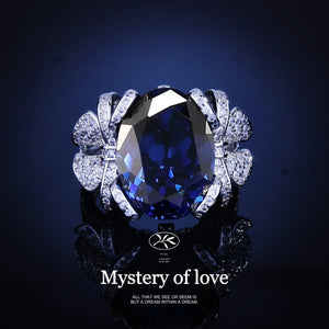 Classic Zircon Stone Open Ring Silver Wedding Engagement Jewelry