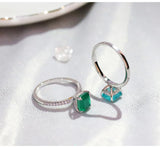 Paraiba Tourmaline Silver Ring for Women