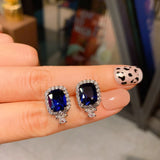 Paraiba Tourmalin High Stone Earrings