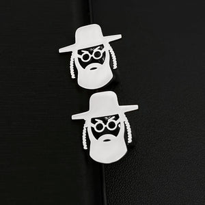 Jewish Priest Portrait Cufflinks Classic Religion Amulet Jewelry