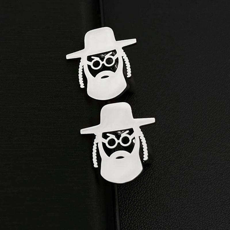 Jewish Priest Portrait Cufflinks Classic Religion Amulet Jewelry