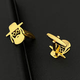 Jewish Priest Portrait Cufflinks Classic Religion Amulet Jewelry