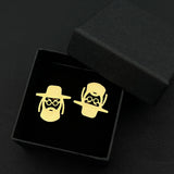 Jewish Priest Portrait Cufflinks Classic Religion Amulet Jewelry