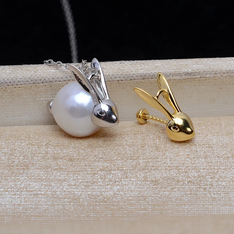 Rabbit 925 Sterling Silver Pendant Mounts Base Mountings Findings Settings