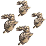 Rabbit Brass Bunny Chinese Zodiac Statue Keychain Animal Pendant
