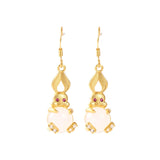 Rabbit Drop Earrings Natural Agate Stone Dangle