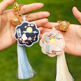 Rabbit Embroidery DIY Keychain Material Package Girls Key Holder Jewelry