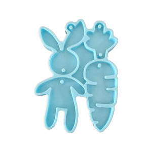 Epoxy Resin Silicone Mold for Easter Tag Keychain DIY Craft
