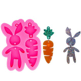 Epoxy Resin Silicone Mold for Easter Tag Keychain DIY Craft