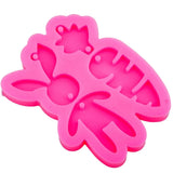 Epoxy Resin Silicone Mold for Easter Tag Keychain DIY Craft