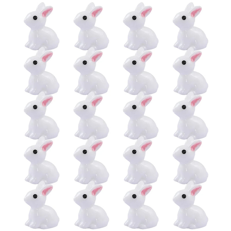 Rabbit Figurines Resin Bunny Microlandscape Decor Animal Figures Ornament