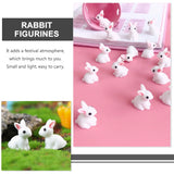 Rabbit Figurines Resin Bunny Microlandscape Decor Animal Figures Ornament