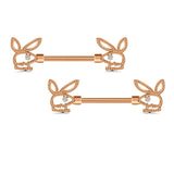 316L SS Bunny Nipple Piercing Ring