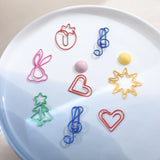 Rabbit Strawberry Xmas Tree Pendant Paper Clips DIY Earrings Material