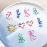 Rabbit Strawberry Xmas Tree Pendant Paper Clips DIY Earrings Material