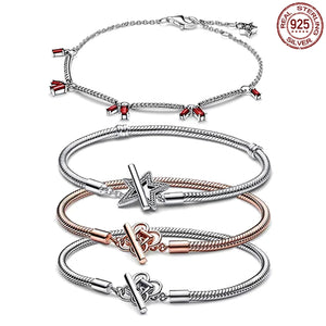 Rabbit Year Firecracker Bracelet 925 Sterling Silver Auspicious Flower