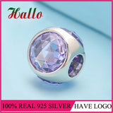 Radiant Droplet, Lavender CZ Charm Bead Fit 925 Sterling Silver Bracelet